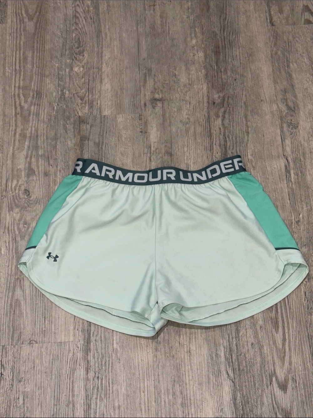 Under Armour Light Mint and Teal Athletic Shorts